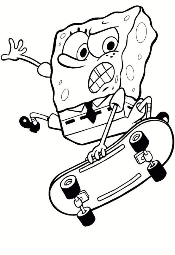 Plansa de colorat cu Spongebob 63 79